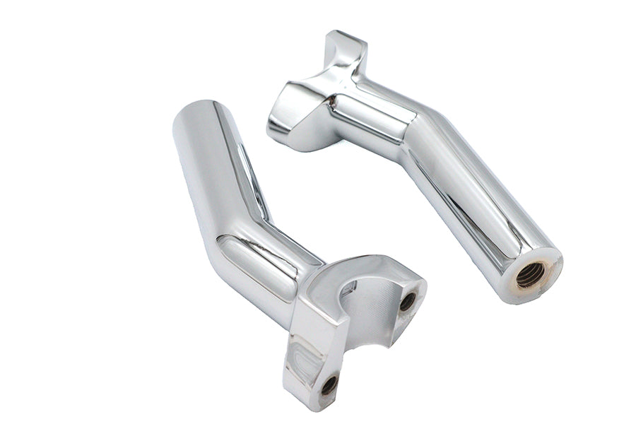 HARLEY 5-1/2 inch Pullback Riser Set Chrome Fits 0-  Custom, application