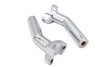 HARLEY 5-1/2 inch Pullback Riser Set Chrome Fits 0-  Custom, application