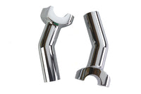 HARLEY 1 inch Pullback Riser Set Chrome Fits 0-  Custom, application