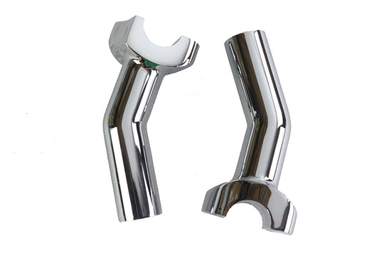 HARLEY 1 inch Pullback Riser Set Chrome Fits 0-  Custom, application