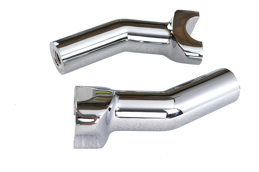 HARLEY 1 inch Pullback Riser Set Chrome Fits 0-  Custom, application