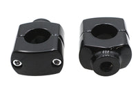 HARLEY 1-1/2 inch Short Riser Set Black Fits 0-  Custom, application