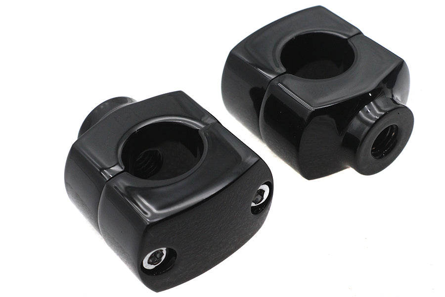 HARLEY 1-1/2 inch Short Riser Set Black Fits 0-  Custom, application