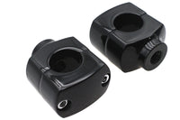 HARLEY 1-1/2 inch Short Riser Set Black Fits 0-  Custom, application