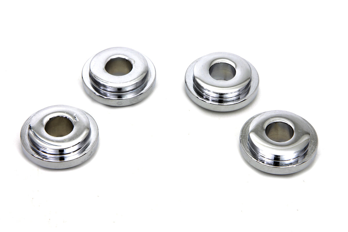 HARLEY Chrome Solid Riser Mount Set Fits 1973-1984 FX,   1982-1994 FXR,   1982-1994 FXR,   1991-2017
