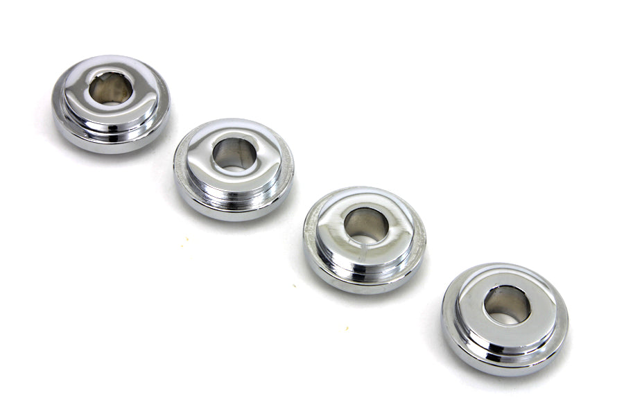HARLEY Chrome Solid Riser Mount Set Fits 1973-1984 FX,   1982-1994 FXR,   1982-1994 FXR,   1991-2017