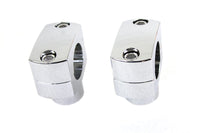 HARLEY 1-1/4 inch Shorty Riser Set Chrome fits 0-  Custom, application for 1-1/4 handlebars only