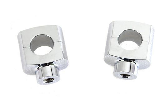 HARLEY 1-1/2 inch Short Riser Set Chrome Fits 0-  Custom, application