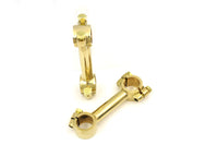 HARLEY 4 inch Dog Bone Riser Set Brass fits 0-  Custom,