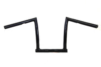 HARLEY 11 inch Black ChiZeled Z-Bar Handlebar with Indents fits 1980-UP XL,  1980-1984 FL,  1984-2017 FXST,