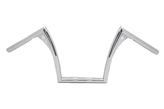 HARLEY 12 inch Z-Bar Handlebar with Indents fits 1982-1984 FL,  1982-1984 FX,  1982-UP XL,  1986-2017 FLST,  1984-2017 FXST,  1982-1984 FXR,  1984-1994 FXR,  1991-2017 FXD,