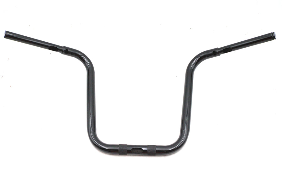HARLEY 16 Zoll Fat Ape Lenker mit Kerben Schwarz Passend für 2012-2016 FLD, 2006-2017 FXDB, 2008-201