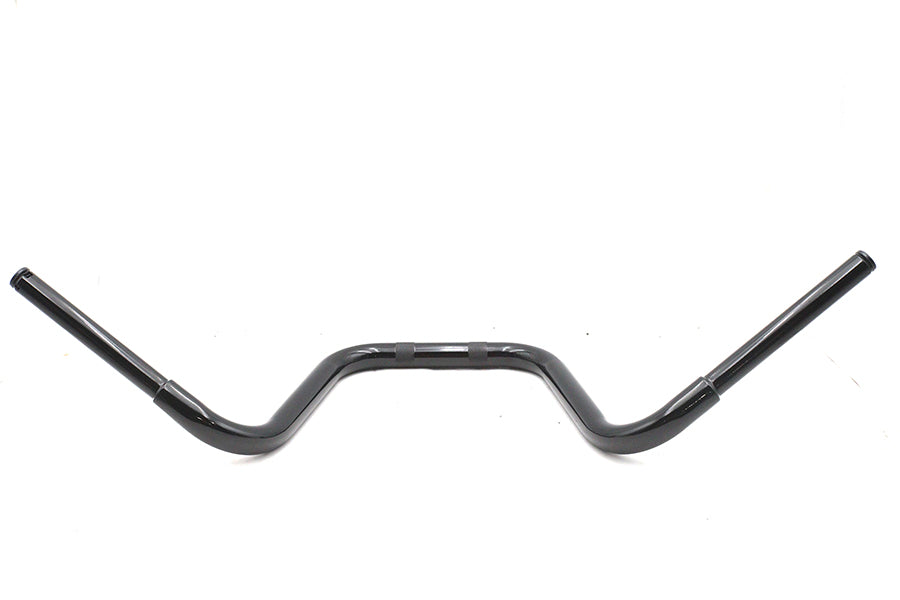 12 inch Mini Ape Hanger Handlebar with Indents Black