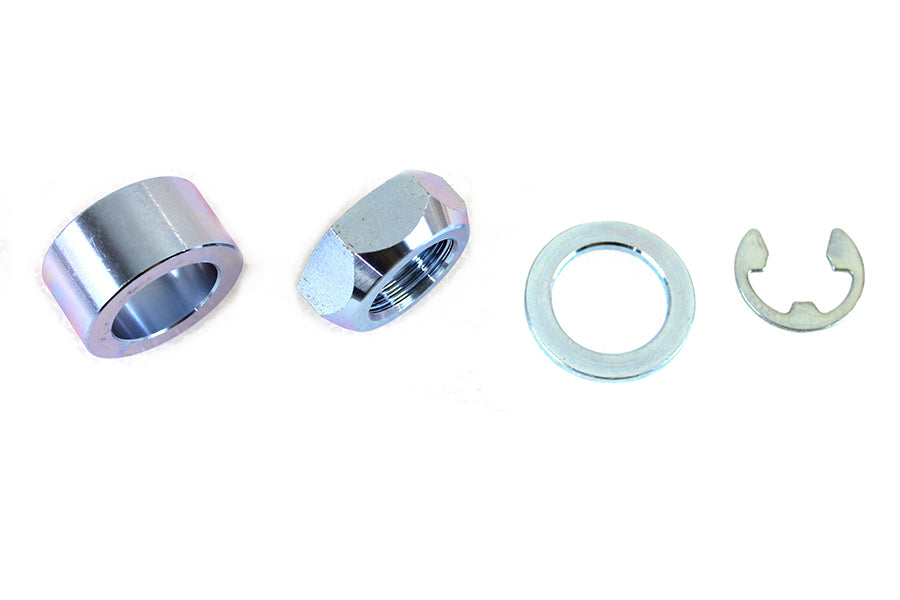 HARLEY Rear Axle Spacer Kit Smooth Style Bright Zinc fits 2008-UP FLT,