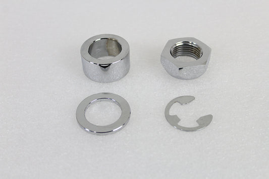 HARLEY Rear Axle Spacer Set Smooth Style Chrome fits 2008-UP FLT, Rear Fitment with 1 Axle"