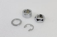 HARLEY Rear Axle Spacer Set Smooth Style Chrome fits 2008-UP FLT, Rear Fitment with 1 Axle"