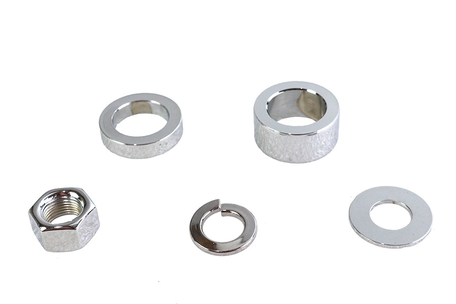HARLEY Chrome Front Axle Spacer Kit Fits 2008-UP XL, Front Fitment