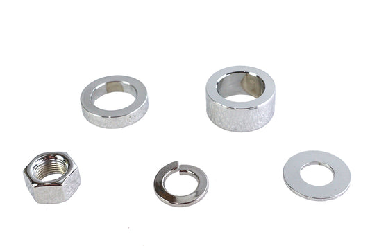 HARLEY Chrome Front Axle Spacer Kit Fits 2008-UP XL, Front Fitment