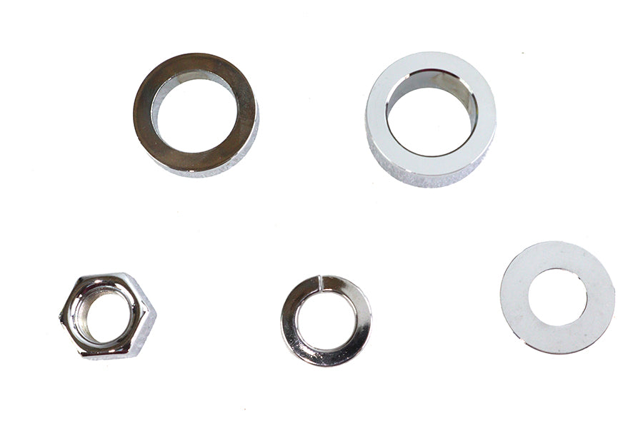 HARLEY Chrome Front Axle Spacer Kit Fits 2008-UP XL, Front Fitment