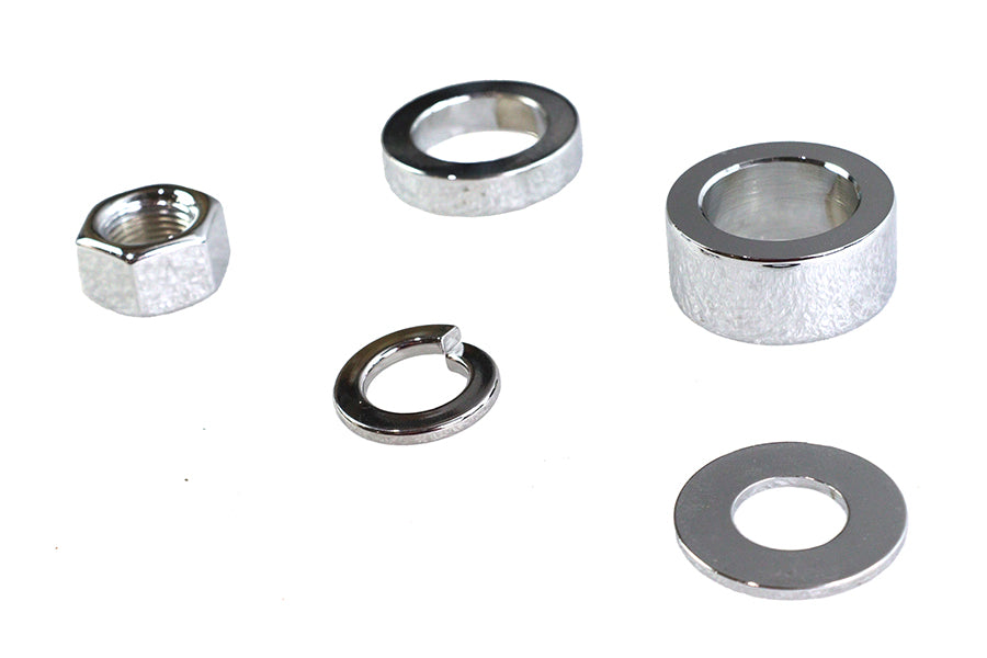 HARLEY Chrome Front Axle Spacer Kit Fits 2008-UP XL, Front Fitment