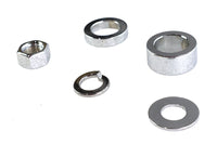 HARLEY Chrome Front Axle Spacer Kit Fits 2008-UP XL, Front Fitment