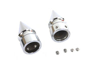 HARLEY Front Axle Nut Cap Set Pike Style Fits 2007-UP FXST,   2008-UP FLT,   2008-2017 FXD,   2008-U