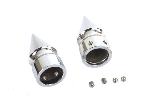 HARLEY Front Axle Nut Cap Set Pike Style Fits 2007-UP FXST,   2008-UP FLT,   2008-2017 FXD,   2008-U