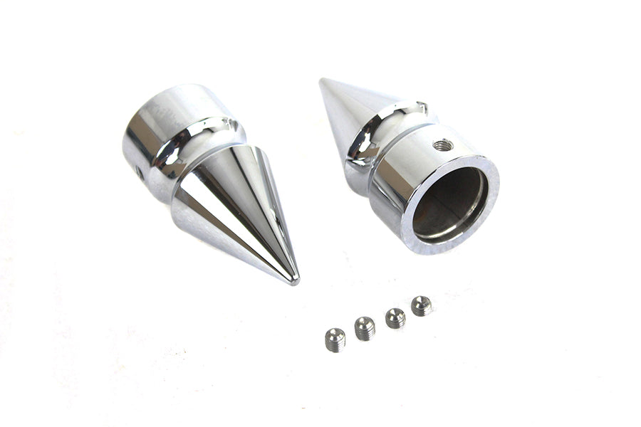 HARLEY Front Axle Nut Cap Set Pike Style Fits 2007-UP FXST,   2008-UP FLT,   2008-2017 FXD,   2008-U