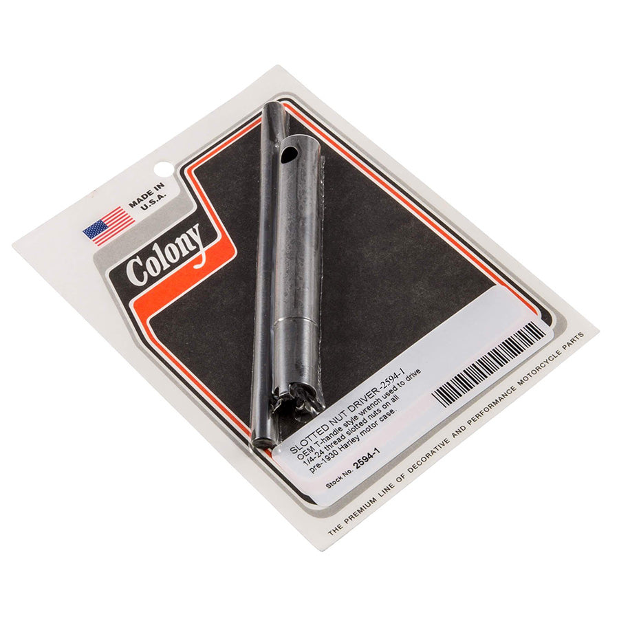 HARLEY Slotted Nut Driver Tool fits 0-  Special, Application on pre 1930 cases