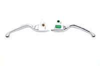 HARLEY Chrome Smooth Wide Hand Lever Set Fits 2015-2022 FXSB,   2015-2022 FLSTN,   2015-2022 FLSTF,