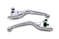 HARLEY Chrome 3-Slot Wide Hand Lever Set Fits 2015-2017 FXSB,   2015-2017 FLSTN,   2015-2017 FLSTF,