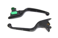 HARLEY Matte Black 3-Slot Wide Hand Lever Set Fits 2015-2017 FXSB,   2015-2017 FLSTN,   2015-2017 FL