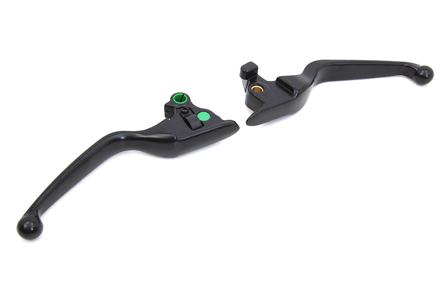 HARLEY Matte Black 3-Slot Wide Hand Lever Set Fits 2015-2017 FXSB,   2015-2017 FLSTN,   2015-2017 FL