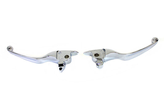 HARLEY M8 Chrome Wide Tamer Hand Lever Set Fits 2017-2020 FLT,