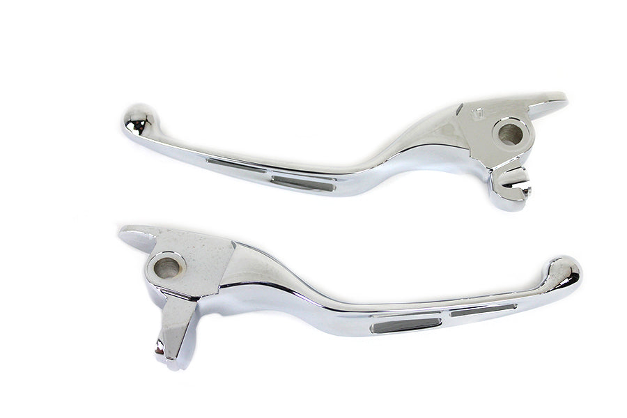 HARLEY M8 Chrome 3-Slot Hand Lever Set with Pin Fits 2017-2020 FLT,