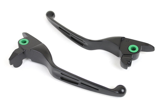 HARLEY M8 Matte Black 3-Slot Hand Lever Set Fits 2017-2020 FLT,