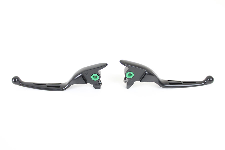 HARLEY M8 Matte Black 3-Slot Hand Lever Set Fits 2017-2020 FLT,