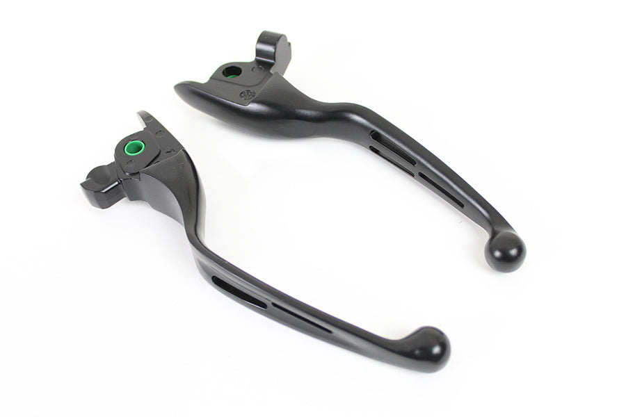 HARLEY M8 Matte Black 3-Slot Hand Lever Set Fits 2017-2020 FLT,