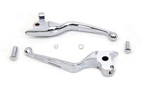 HARLEY Chrome 3-Slot Wide Hand Lever Set Fits 2014-2016 FLT,