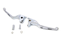 HARLEY Chrome 3-Slot Wide Hand Lever Set Fits 2014-2016 FLT,