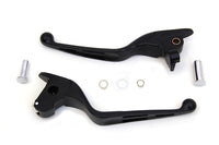 HARLEY Matte Black 3-Slot Wide Hand Lever Set Fits 2014-2016 FLT,