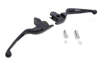 HARLEY Matte Black 3-Slot Wide Hand Lever Set Fits 2014-2016 FLT,