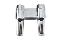 HARLEY 4.1 inch Fat Riser Kit Chrome fits 0-  Custom, application for 1-1/4 handlebars"
