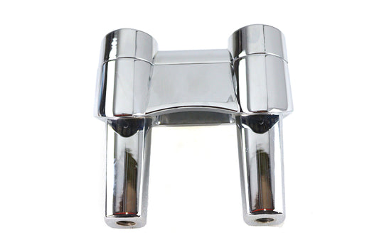 HARLEY 4.1 inch Fat Riser Kit Chrome fits 0-  Custom, application for 1-1/4 handlebars"