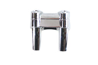 HARLEY 4.1 inch Fat Riser Kit Chrome fits 0-  Custom, application for 1-1/4 handlebars"
