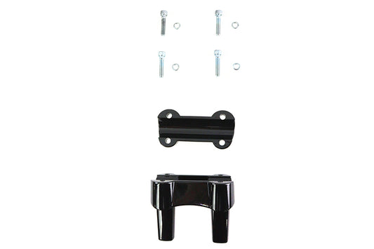 HARLEY 4.1 inch Fat Riser Kit Black fits 0-  Custom, application for 1-1/4 handlebars"