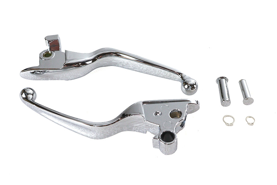 HARLEY Hand Lever Set Chrome Fits 2018-2024 FXFB,   2018-2024 FXFBS,   2018-2024 FXDRS,   2018-2024
