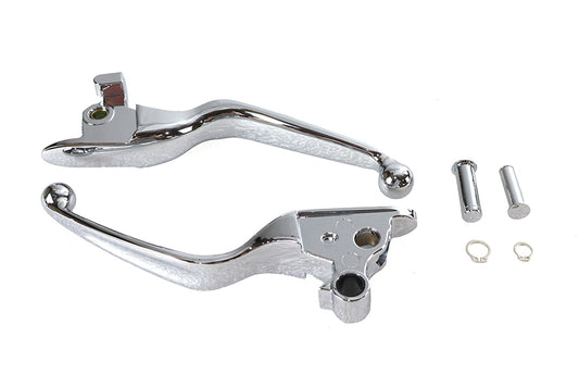 HARLEY Hand Lever Set Chrome Fits 2018-2024 FXFB,   2018-2024 FXFBS,   2018-2024 FXDRS,   2018-2024