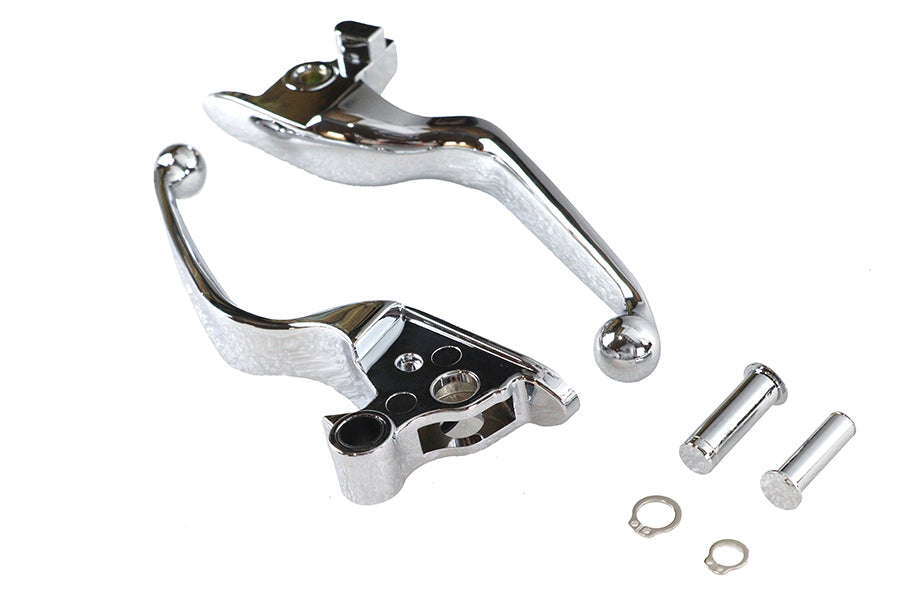 HARLEY Hand Lever Set Chrome Fits 2018-2024 FXFB,   2018-2024 FXFBS,   2018-2024 FXDRS,   2018-2024