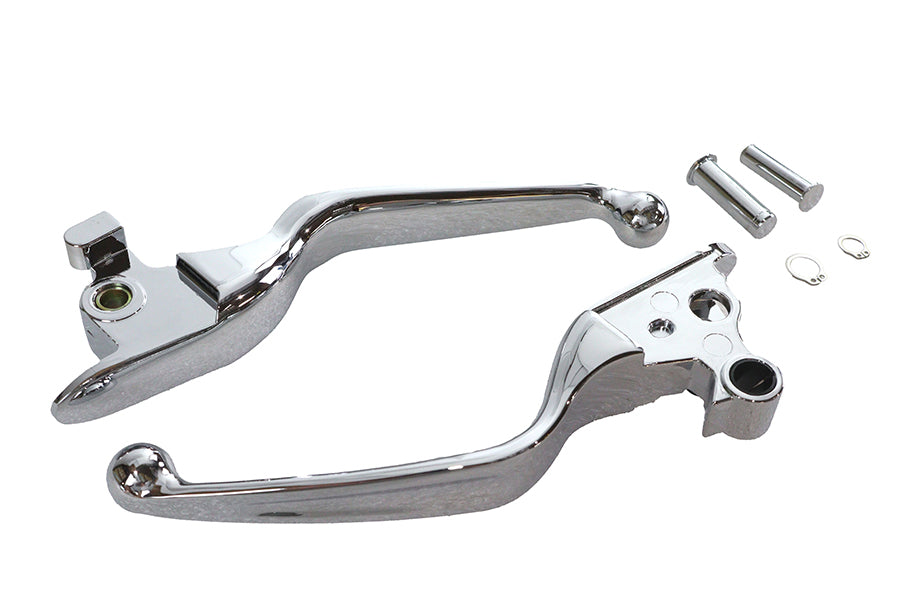 HARLEY Hand Lever Set Chrome Fits 2018-2024 FXFB,   2018-2024 FXFBS,   2018-2024 FXDRS,   2018-2024